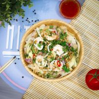 Salade-Thaï-de-Papaye-aux-Crevettes